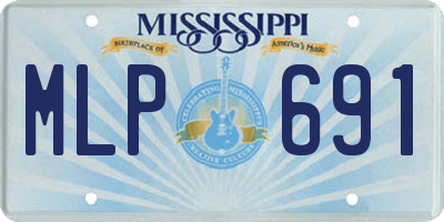 MS license plate MLP691