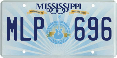 MS license plate MLP696