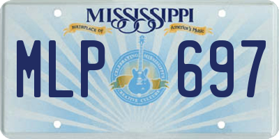 MS license plate MLP697