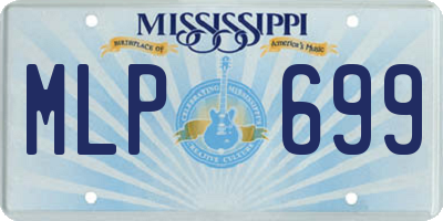 MS license plate MLP699