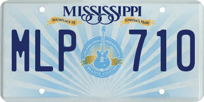MS license plate MLP710