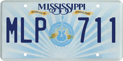 MS license plate MLP711