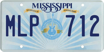 MS license plate MLP712