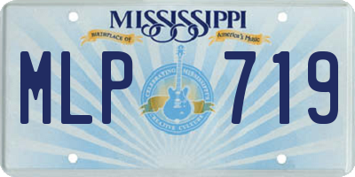 MS license plate MLP719