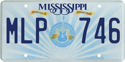 MS license plate MLP746