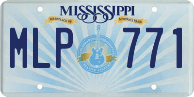 MS license plate MLP771