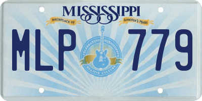 MS license plate MLP779