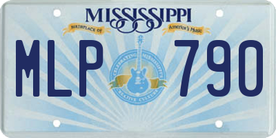 MS license plate MLP790