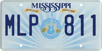 MS license plate MLP811