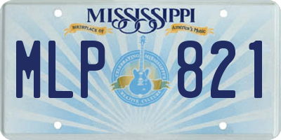 MS license plate MLP821