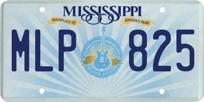 MS license plate MLP825