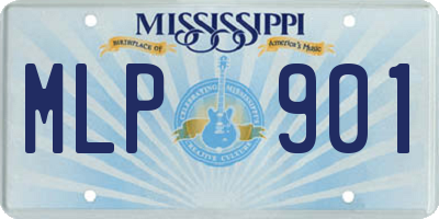 MS license plate MLP901