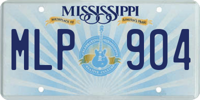 MS license plate MLP904