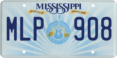 MS license plate MLP908