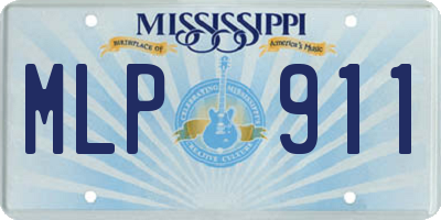 MS license plate MLP911