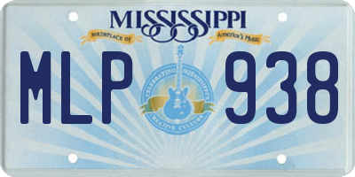 MS license plate MLP938