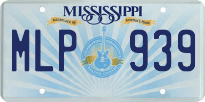 MS license plate MLP939