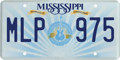 MS license plate MLP975
