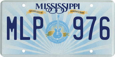MS license plate MLP976