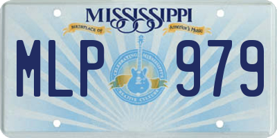 MS license plate MLP979