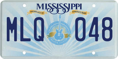 MS license plate MLQ048