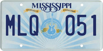 MS license plate MLQ051