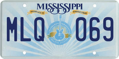 MS license plate MLQ069