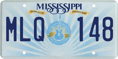 MS license plate MLQ148