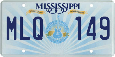 MS license plate MLQ149