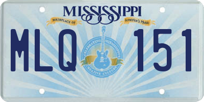 MS license plate MLQ151
