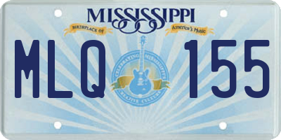 MS license plate MLQ155
