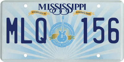 MS license plate MLQ156