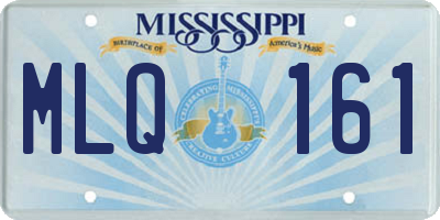MS license plate MLQ161