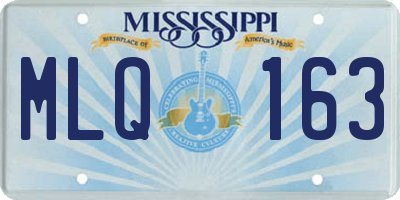 MS license plate MLQ163