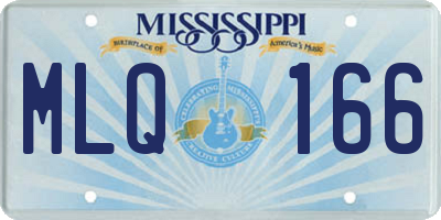 MS license plate MLQ166