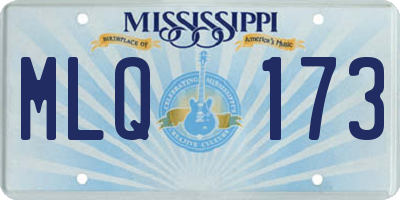 MS license plate MLQ173