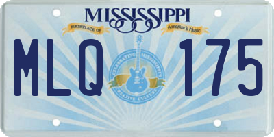 MS license plate MLQ175