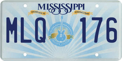 MS license plate MLQ176