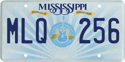 MS license plate MLQ256