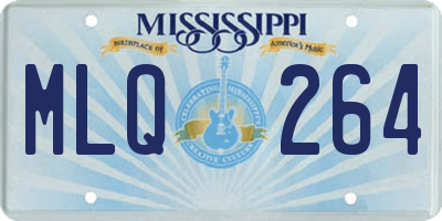 MS license plate MLQ264