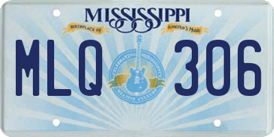 MS license plate MLQ306