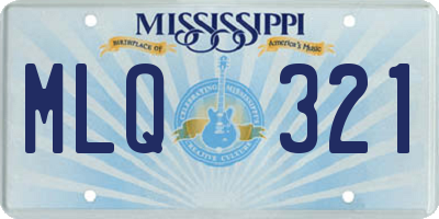 MS license plate MLQ321