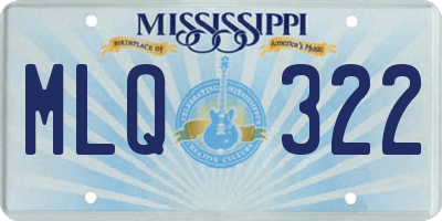 MS license plate MLQ322