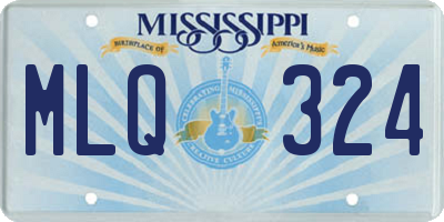MS license plate MLQ324