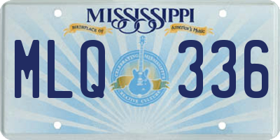 MS license plate MLQ336