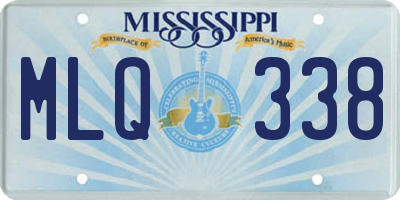 MS license plate MLQ338