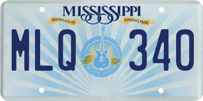 MS license plate MLQ340