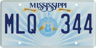 MS license plate MLQ344