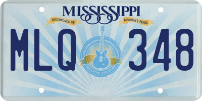 MS license plate MLQ348