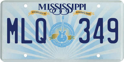 MS license plate MLQ349